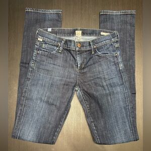Citizens Of Humanity Ava Low Rise Straight Leg Jeans Size 25 Dark Wash (A3)